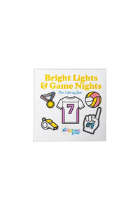 Bright Lights & Game Nights Mini Coloring Book