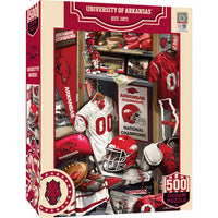 University of Arkansas- Locker Room 500 Piece Jigsaw