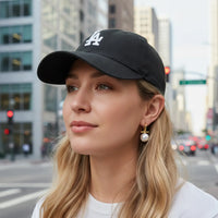 Toggle Bar Pearl Earrings- Modern Classic Style