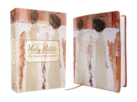 Holy Bible with artistic cover design on a white background