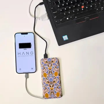 Portable Phone Charging Bank- Amalfi Lemon