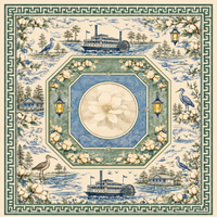 The Mahjestic South Mahjong Mat — Art Edition