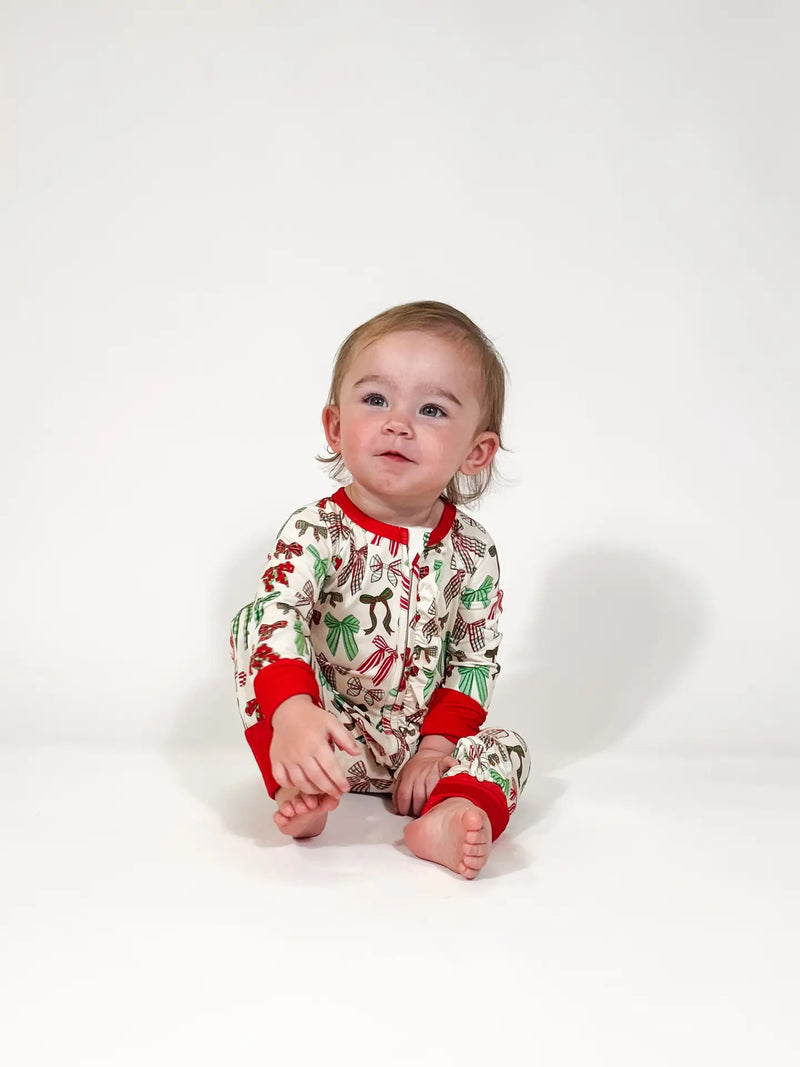 Long Sleeve Zip PJ-Holibows