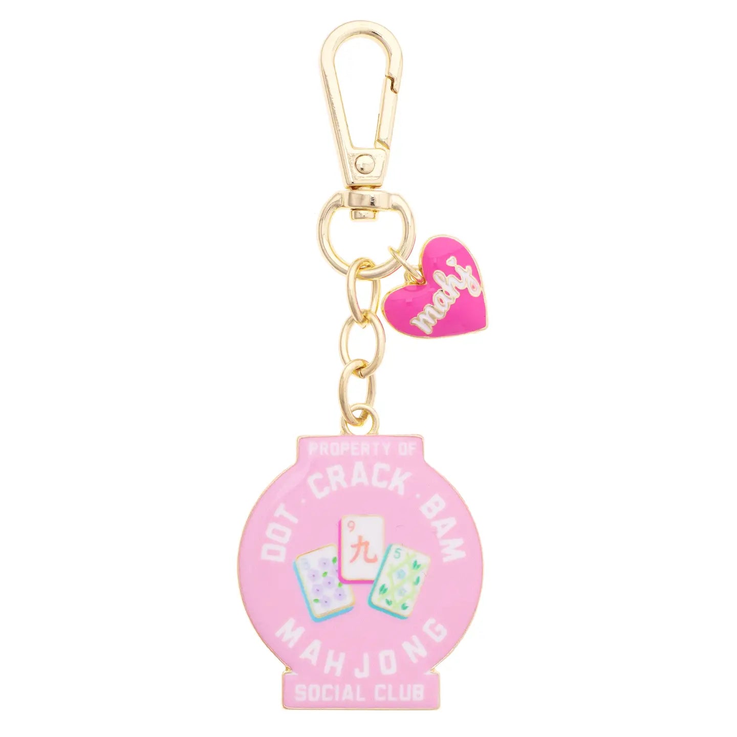 Dot Crack Bam Social Club Enamel Bag Charm