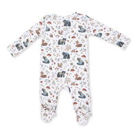 Southern Woodland Animals- 2 Way Zipper Footie