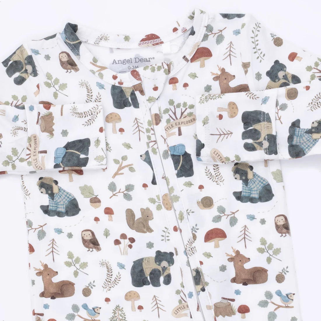 Southern Woodland Animals- 2 Way Zipper Footie