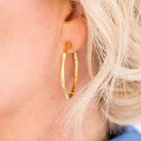 Bamboo Hoops-Gold