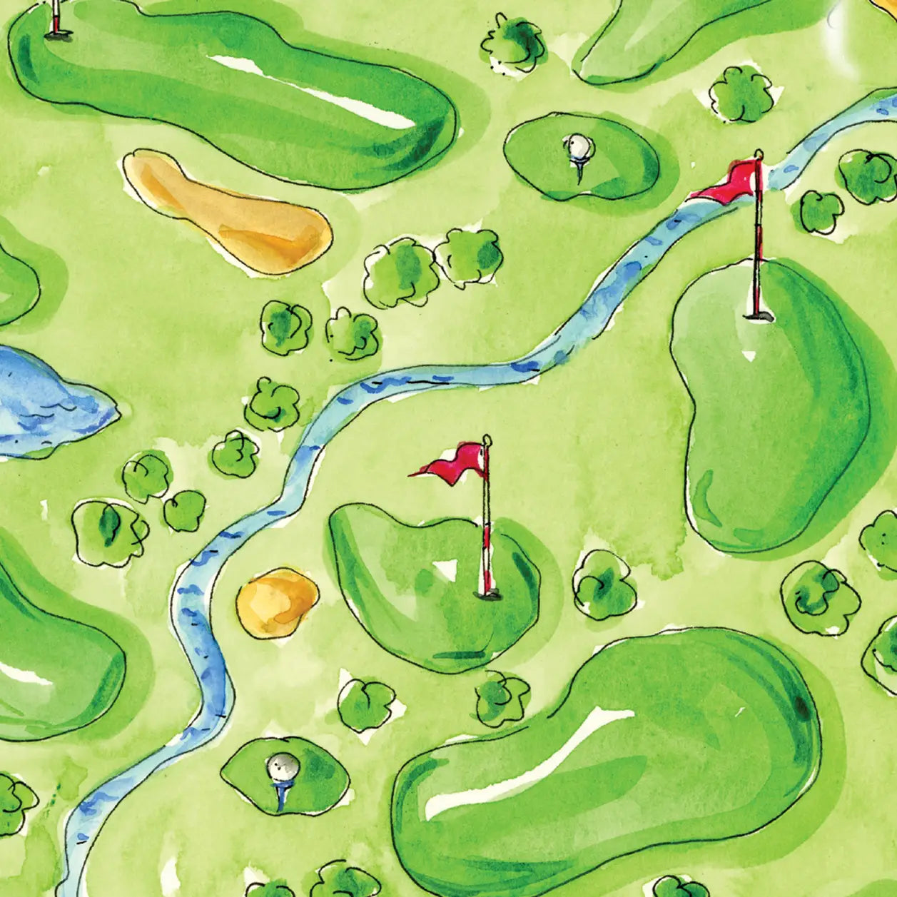 Guest Napkins - Golf