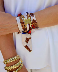 Sedgefield Scarf Bracelet-Orange