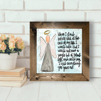 Stand Before God - Framed Art: 8" x 10"