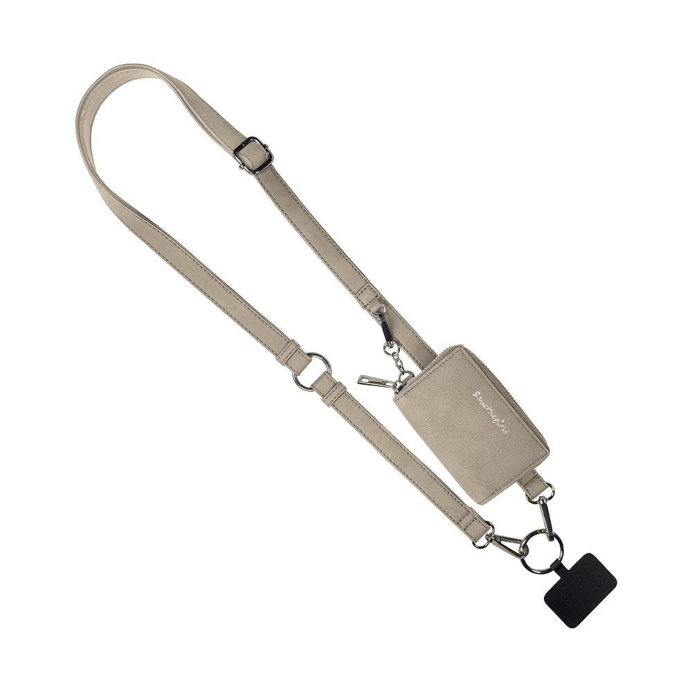 Clip & Go Strap w/Pouch Brushed Vegan Leather: Bone - Bone Pouch