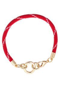 Goldie Paracord Charm Bracelet Base: Red