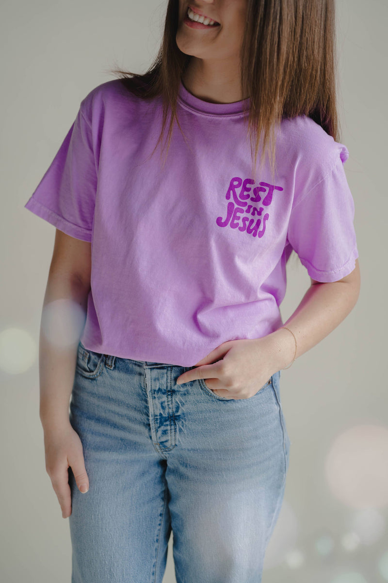 Rest In Jesus Tee | Women's Christian Tee