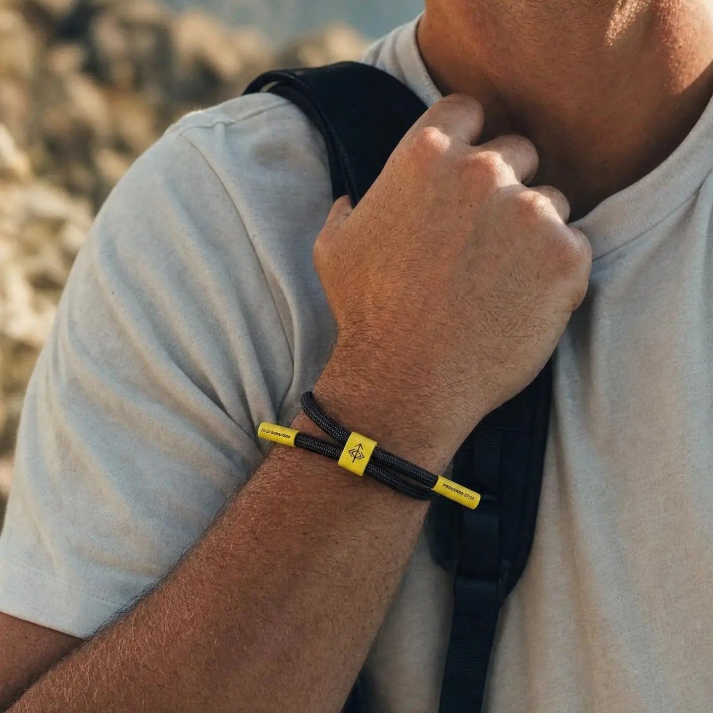 Iron Sharpens Iron Cord Christian Bracelet