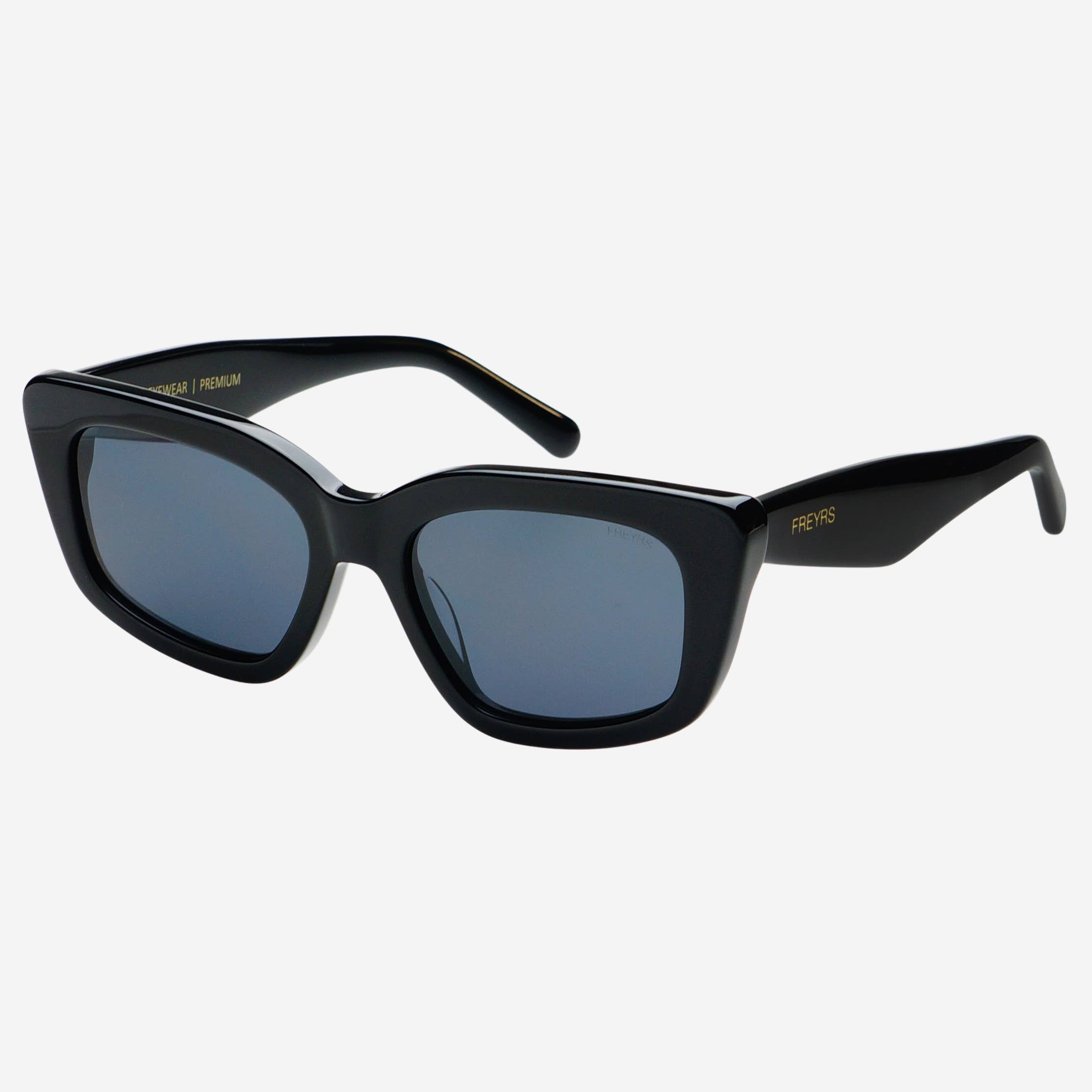 Beatrix Acetate Womens Cat Eye Sunglasses  : Black