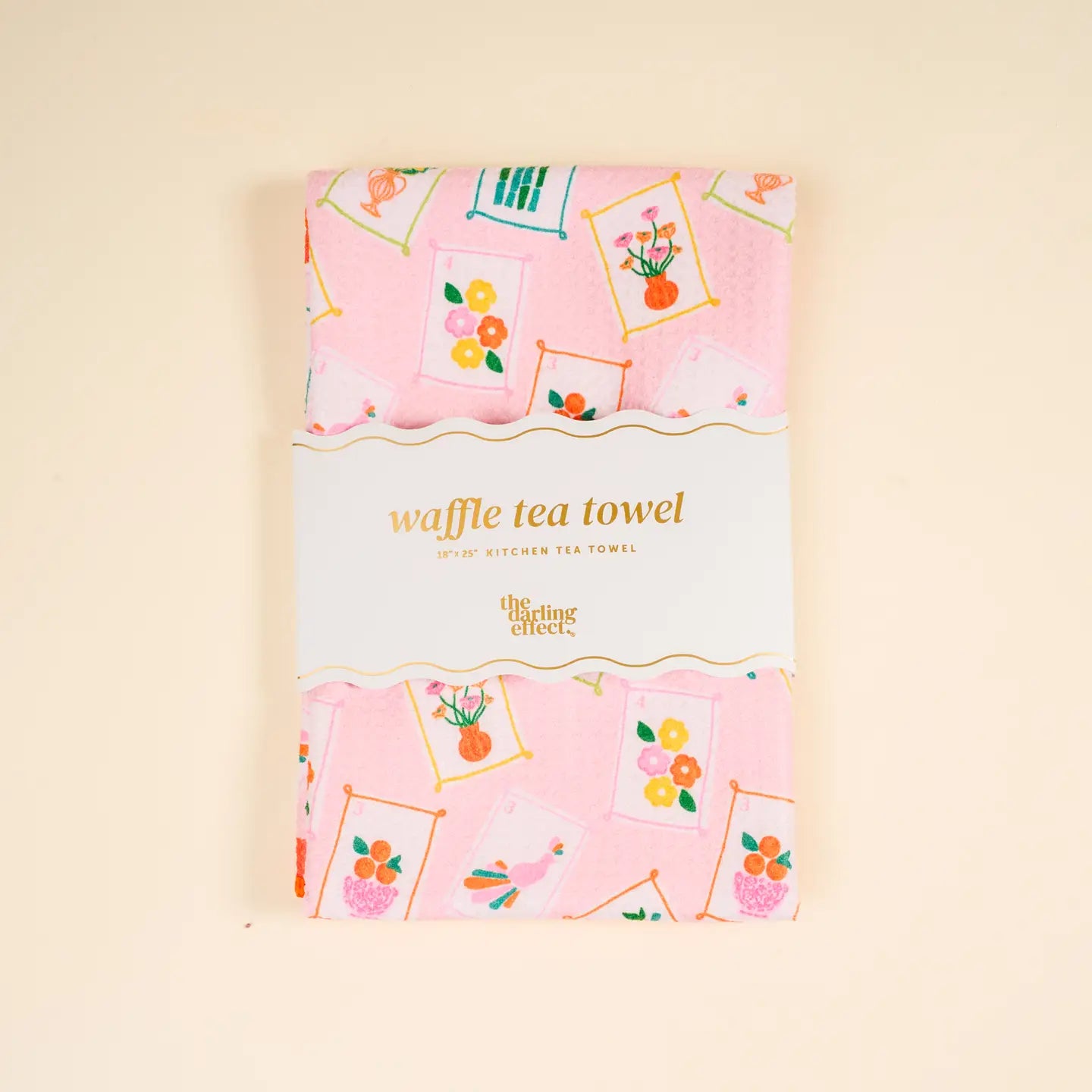 It's Mahj Time Waffle Tea Towel