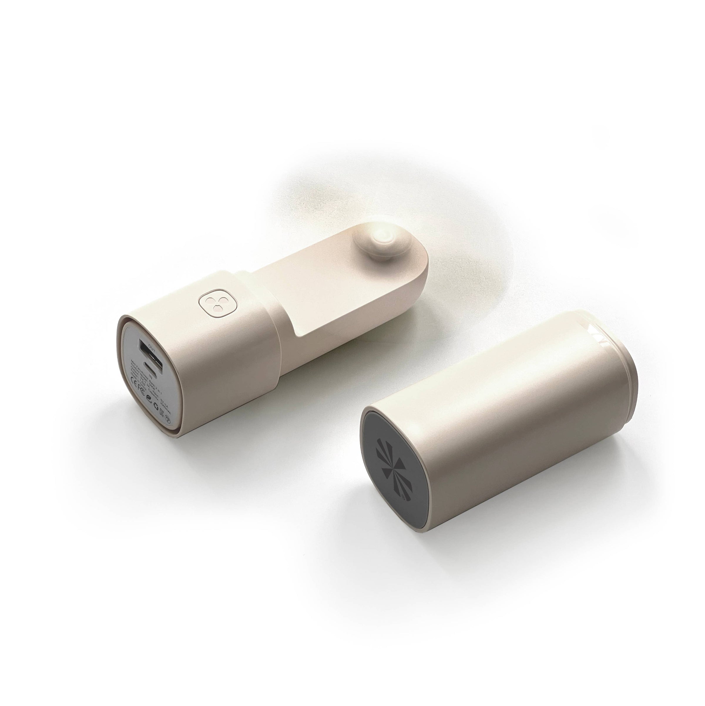 EASY BREEZY PORTABLE FAN + POWER BANK: Natural