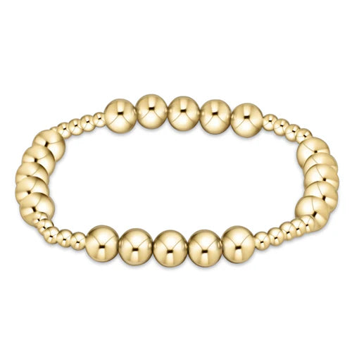 BLISSFUL CLASSIC 3mm bead bracelet - 6mm Gold