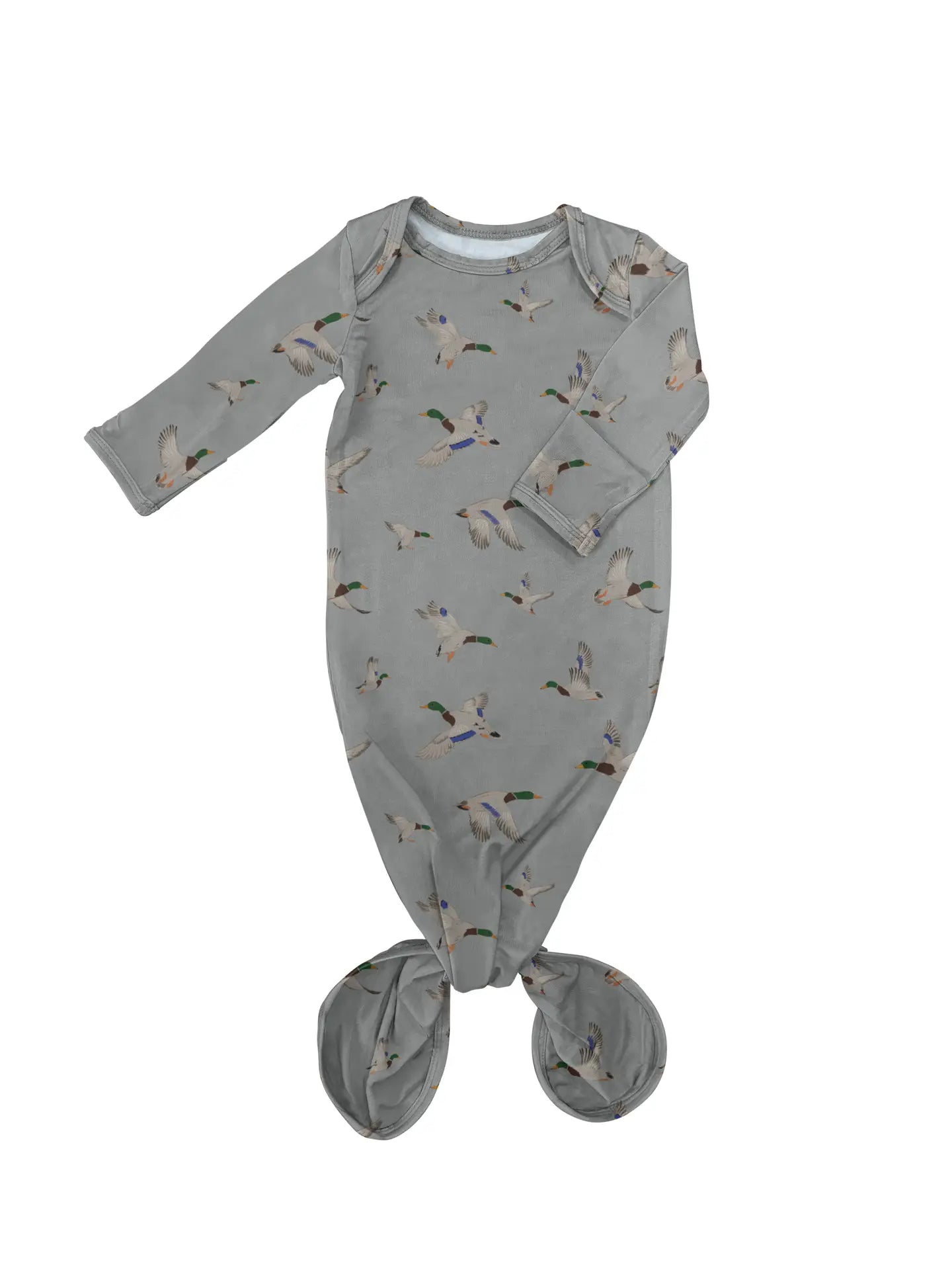Knotted Gown 0-3 Month-Mallards