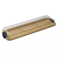 Farberware Build-a-Board 7 in. x 22in. Rectangle Bamboo Charcuterie Board with Lid