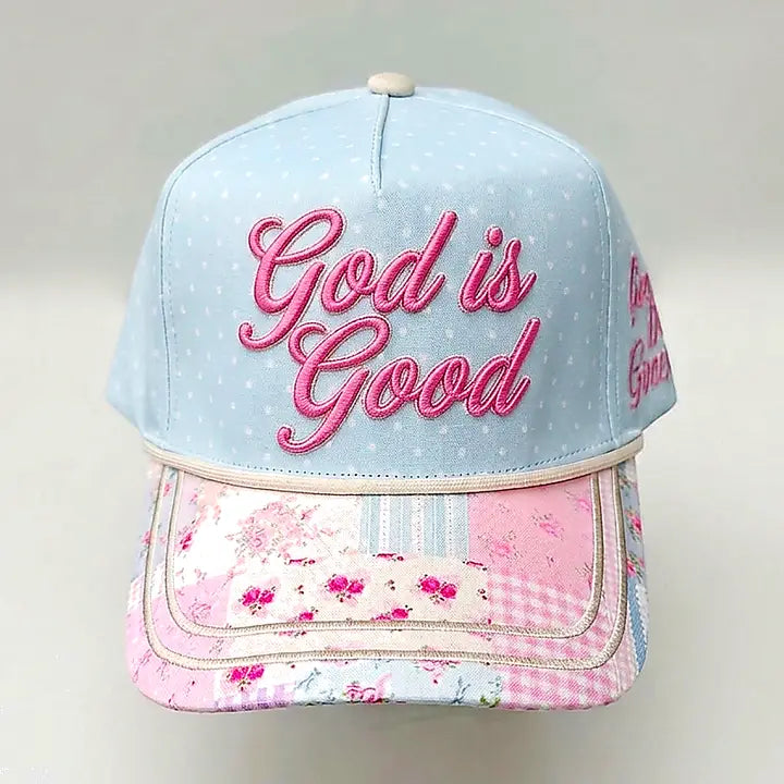 God Is Good Embroidered Hat – Adjustable Faith Hat