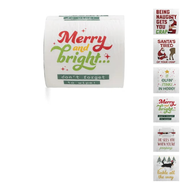 North Pole Plumbing Co. Hilarious Holiday Toilet Paper