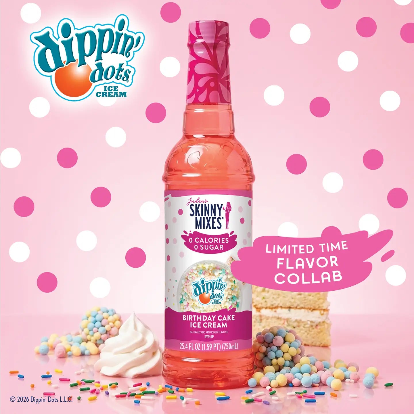 Dippin' Dots® Birthday Cake Ice Cream Syrup