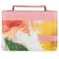 Bible Cover Fashion Watercolor His Mercy Never Fails: Large