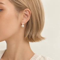 Classic Double Freshwater Pearl Earrings