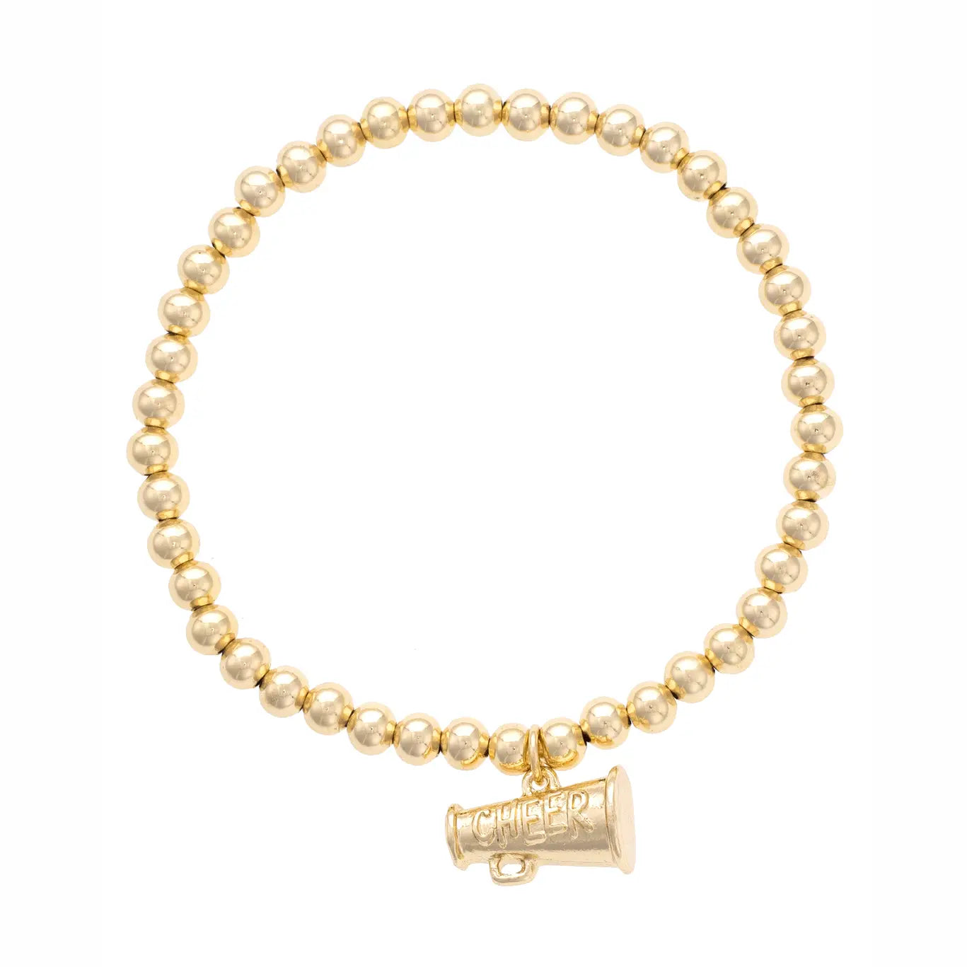 Cheer Ball Bead Stretch Bracelet