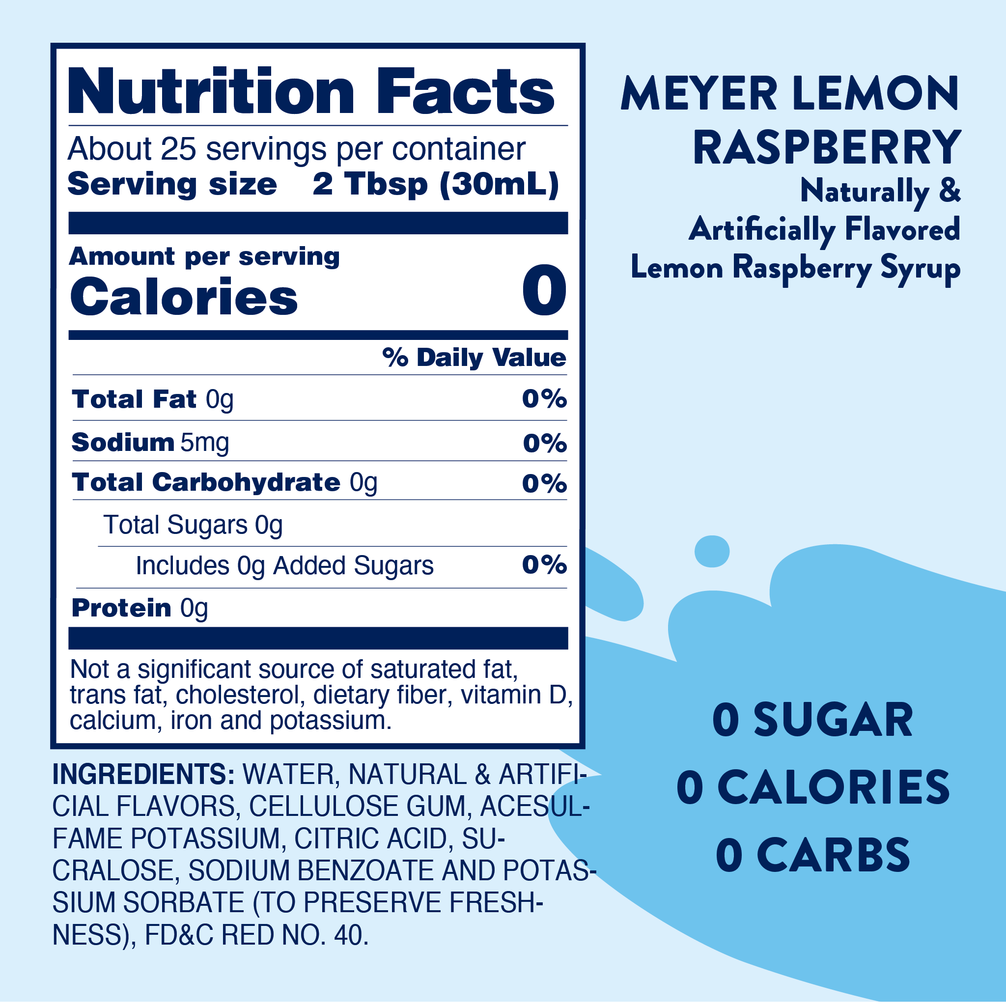Meyer Lemon Raspberry Syrup