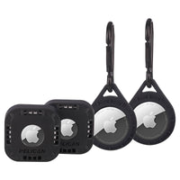 Set of black Pelican cases with Apple logo on a white background