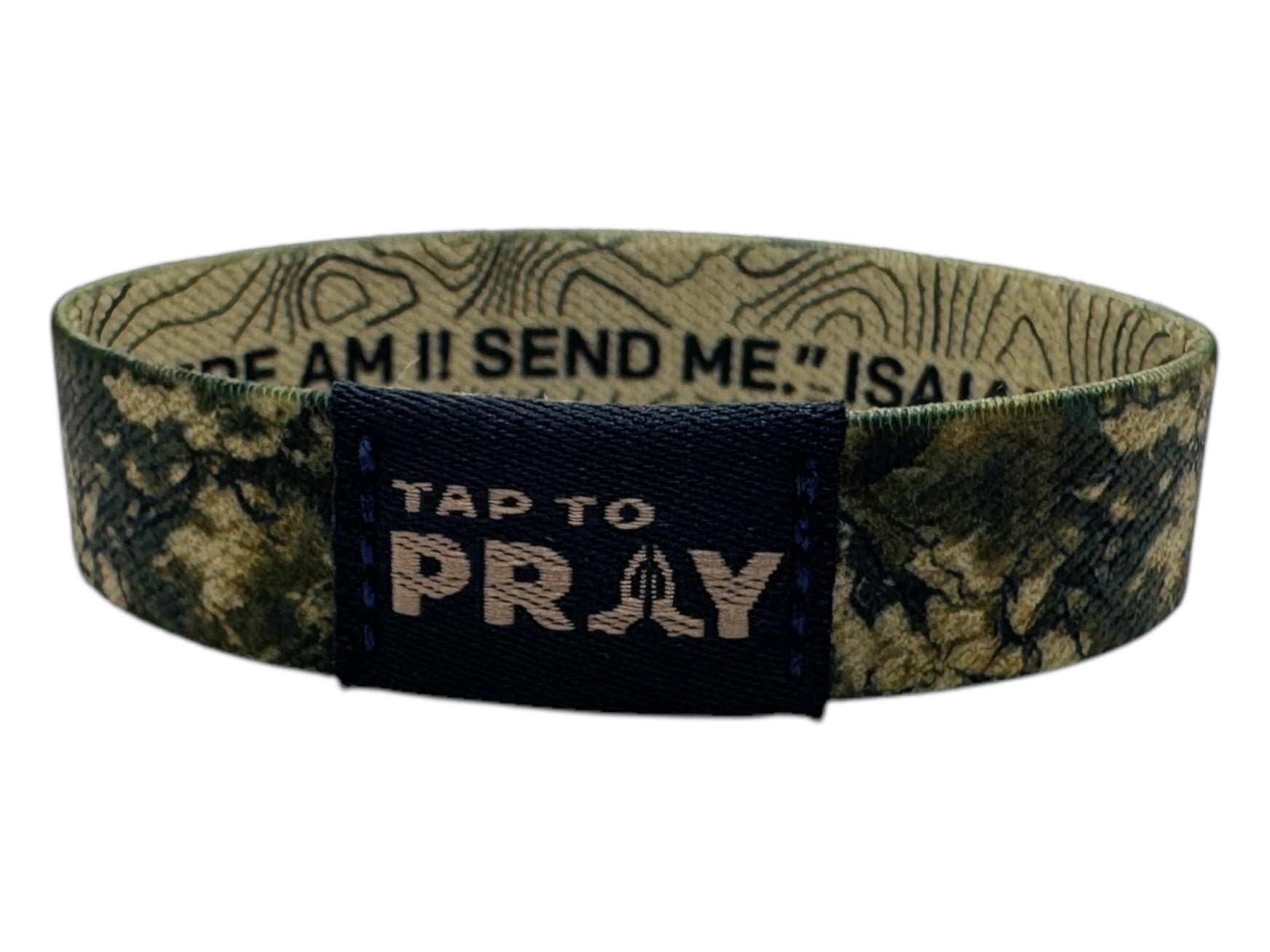Tap To Pray Wristbands -Camo & Isiah 6:8