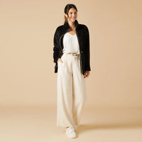 DreamPlush Double Zip Jacket-Black