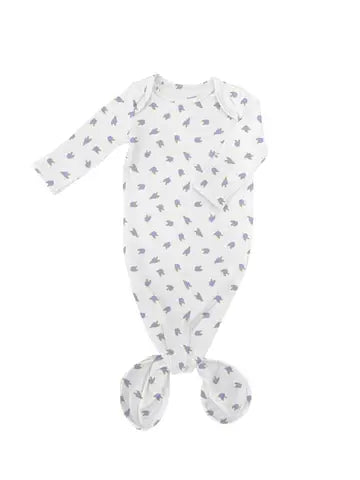Lilac Buds Knotted Gown 0-3 Month