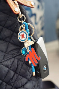 Ole Miss Rebels Cluster Bag Charm in Red