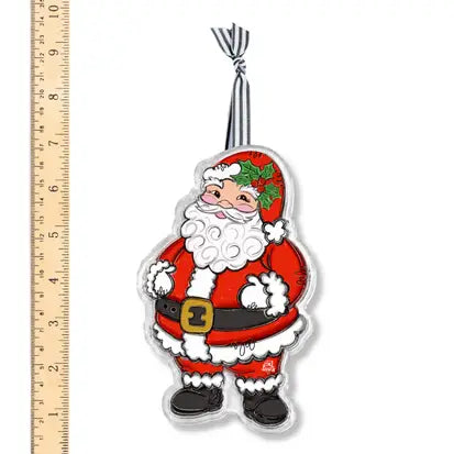 Jolly Saint Nick Acrylic Ornament
