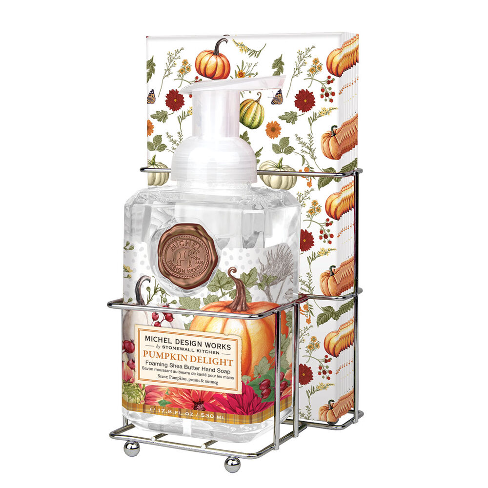 Pumpkin Delight Foaming Hand Soap & Napkin Set