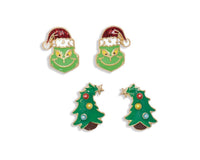 Periwinkle Christmas Earrings