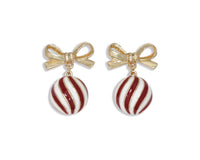 Periwinkle Christmas Earrings