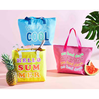 Blue Summer Cooler Tote