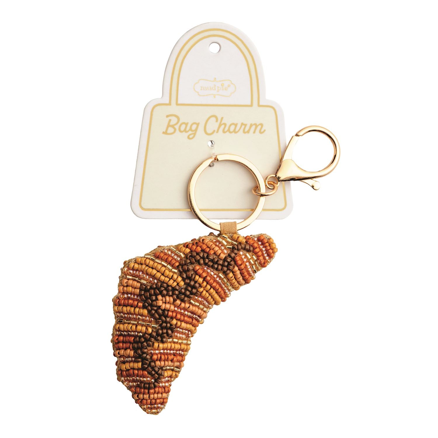 Croissant Café Beaded Bag Cham