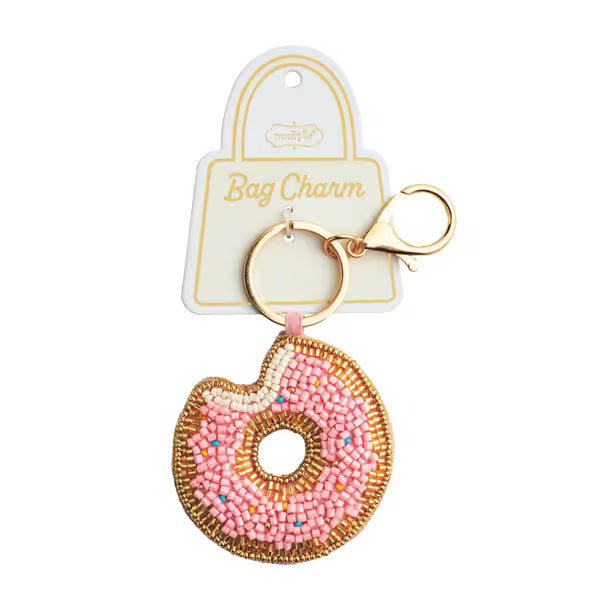 Donut Café Beaded Bag Charm