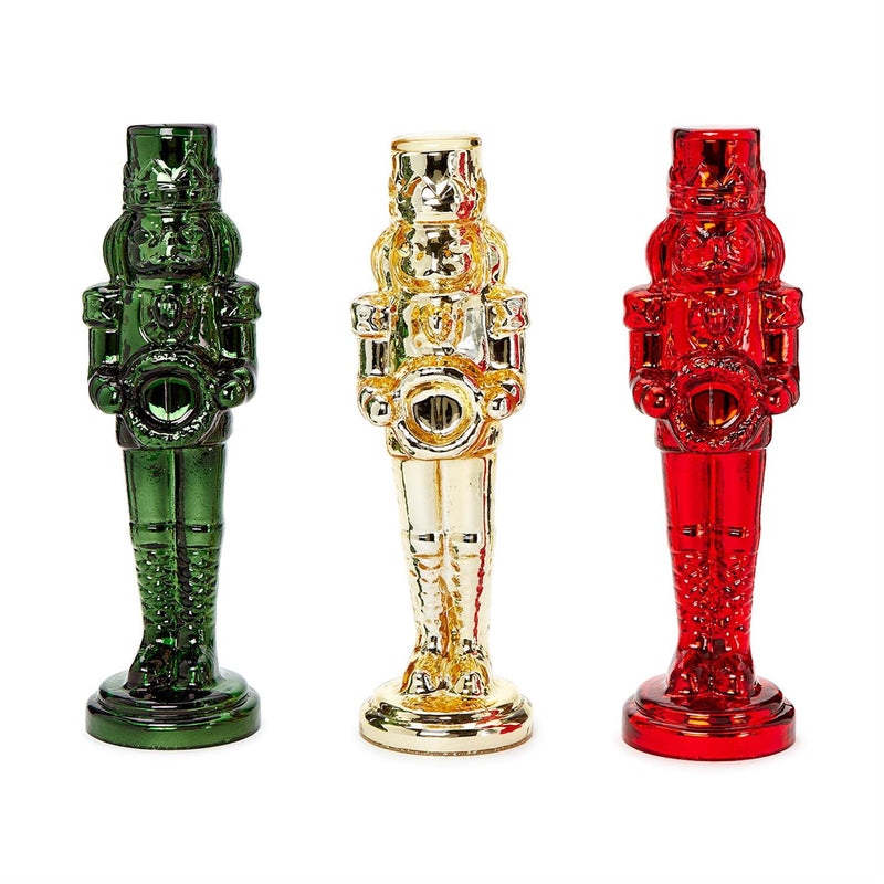 Mercury Glass Finish Nutcracker Decor