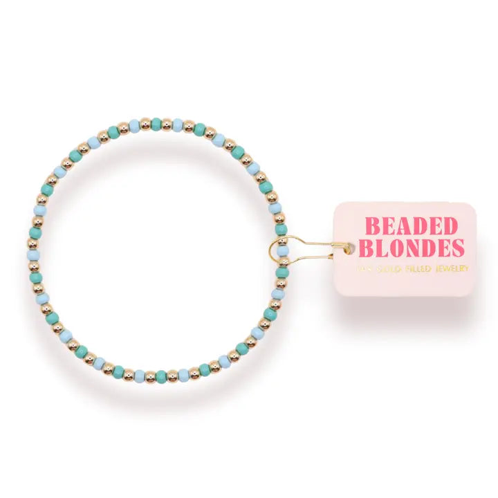 Turquoise and Powder Blue Demi Bracelet
