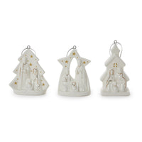 Light Up Manger Ornament