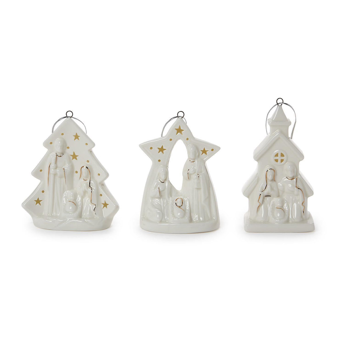 Light Up Manger Ornament