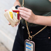 Clip & Go Chain w/Zippered Pouch: Gold