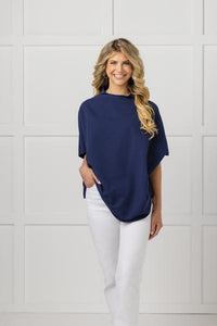Cullen Top-Navy Blue (One Size)