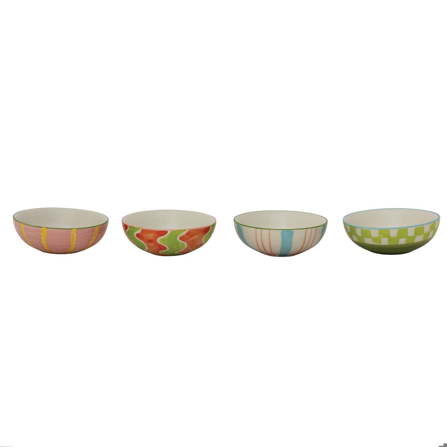 Stoneware Dish With Stripes